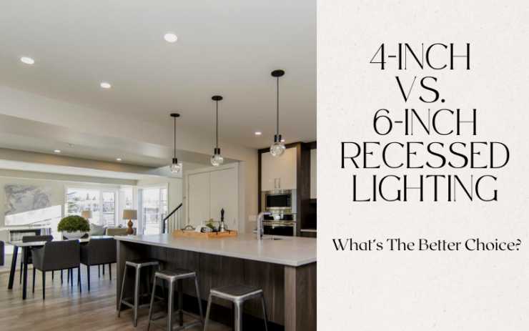 4 inch vs 6 inch recessed lighting kitchen
