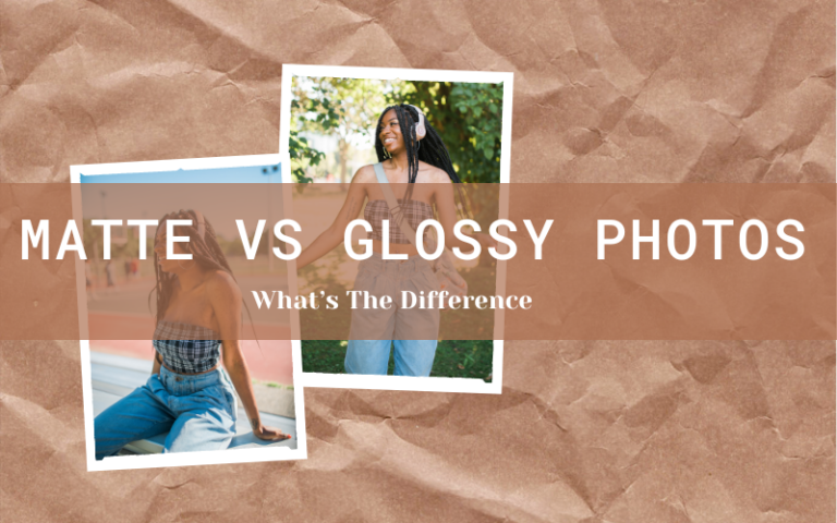 difference between glossy and matte photo